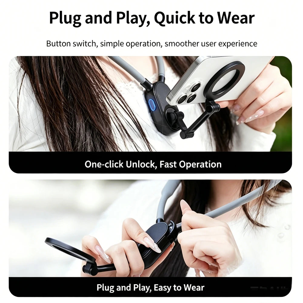 Magnetic Neck Phone Holder