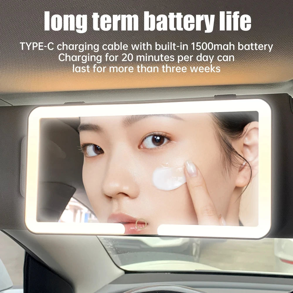 Car LED Makeup Mirror